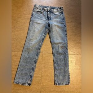 Light wash denim jeans